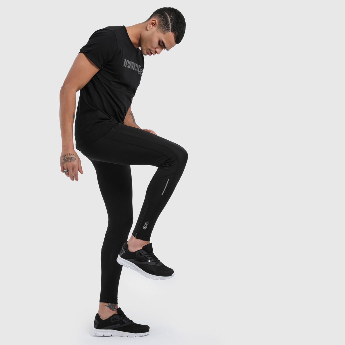 22012 - Black - Men's Sport Leggings